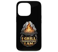 I Grill Therefore I Am Funny BBQ Grill Philosophy Case for iPhone 13 Pro