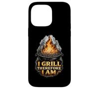 I Grill Therefore I Am Funny BBQ Grill Philosophy Case for iPhone 14 Pro Max