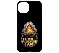 I Grill Therefore I Am Funny BBQ Grill Philosophy Case for iPhone 15 Plus