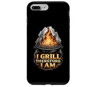 I Grill Therefore I Am Funny BBQ Grill Philosophy Case for iPhone 7 Plus/8 Plus