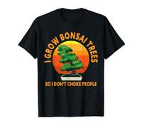 I Grow Bonsai Trees So I Don't Choke People - Bonsai Tree Value Graphic T-Shirt, Men, Black, L