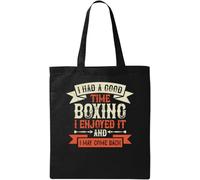I had a good time boxing. I enjoyed it - and I may come back red graphic Natural Ecological Cotton Tote Bag Black