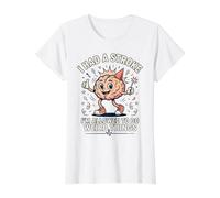 I Had A Stroke I'm Allowed to Do Weird Thing Stroke Survivor Value Graphic T-Shirt, Women, White, M