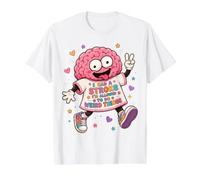 I Had A Stroke I'm Allowed to Do Weird Things Brain Recovery Value Graphic T-Shirt, Men, White, M