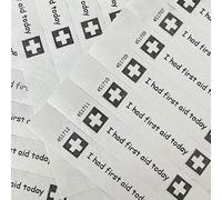 I Had First Aid Today - 100 Pack - Tyvek Wristbands for Schools, Nurseries, Childrens Play Groups