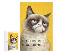 I Had Fun Once. It Was Awful. - Wooden Art Puzzle, 1000 PCS, Festive Gift for Adults; for Shared Table Time