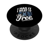 I Had It I Beat It I Am Free Prostate Cancer Awareness PopSockets Adhesive PopGrip