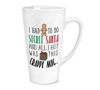 I Had to Do Secret Santa 17oz Large Latte Mug Cup