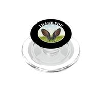 I Hare You, Play On Words, I Hear You Jackrabbit Rabbit Ears PopSockets PopGrip for MagSafe