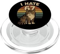 I Hate 67 Meme Cat Funny Internet Trend Humor Brainrot Youth PopSockets PopGrip for MagSafe