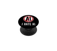 I Hate AI Content Against Anti AI Art Artificial intelligent PopSockets Adhesive PopGrip