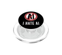 I Hate AI Content Against Anti AI Art Artificial intelligent PopSockets PopGrip for MagSafe