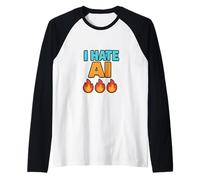 I Hate AI - Sarcasm Raglan Baseball Tee