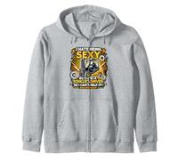 I Hate Being Sexy But I'am Forklift Driver Logistic Workers Zip Hoodie