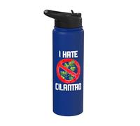 I Hate Cilantro Coriander Plant Herb Food Lover Stainless Steel Insulated Water Bottle
