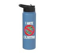 I Hate Cilantro Coriander Plant Herb Food Lover Stainless Steel Insulated Water Bottle