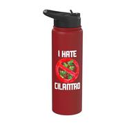 I Hate Cilantro Coriander Plant Herb Food Lover Stainless Steel Insulated Water Bottle