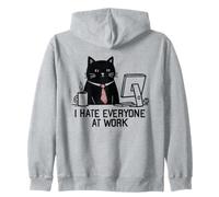 I Hate Everyone At Work Zip Hoodie