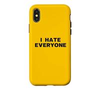 I Hate Everyone Funny Antisocial Introvert Misanthrope Quote Case for iPhone X/XS