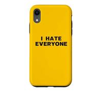 I Hate Everyone Funny Antisocial Introvert Misanthrope Quote Case for iPhone XR