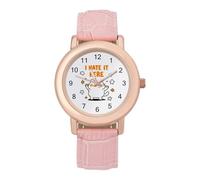 I Hate It Here Cat Watches for Women Fashion Adjustable Wrist Watch Work Workout