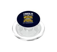 I Hate It When I'm Talking To Myself Funny Overthinking Meme PopSockets PopGrip for MagSafe