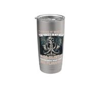 I Hate It When The Voices in My Head Go Silent I Never Know Stainless Steel Insulated Tumbler