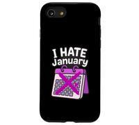 'I hate January' Calendar Personal Organisers Case for iPhone SE (2020) / 7/8