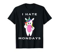 I Hate Mondays funny Unicorn Tshirt Gift idea for Men Women T-Shirt