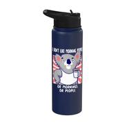 I Hate Morning People and Mornings and People Coffee Koala Stainless Steel Insulated Water Bottle