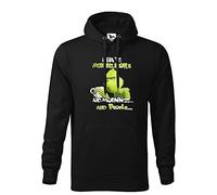 I Hate Morning People and Mornings and People Grinch and Coffee Lover Unisex Black Hoodie Size L
