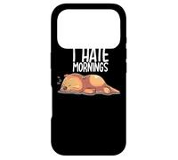 I Hate Mornings Sleeping Otter Sleep Nap Late Riser Otters Case for iPhone 17 Pro