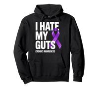 I Hate My Guts Crohn's Awareness Supportive Apparel Pullover Hoodie