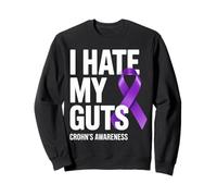 I Hate My Guts Crohn's Awareness Supportive Apparel Sweatshirt