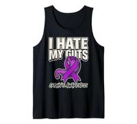 I Hate My Guts Ribbon Purple Digestive Health Awareness Art Tank Top