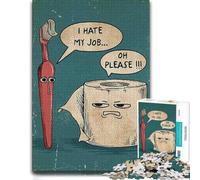 I Hate My Job Funny Vivid Jigsaw Puzzle for Adults, 300 PCS