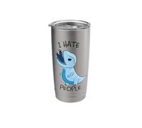 I Hate People Cute Dinosaur Stainless Steel Insulated Tumbler