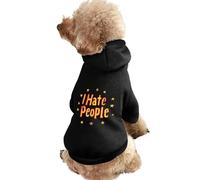 I Hate People Cute Dog And Cat Clothes Pet Hoodie Sweatshirt Pullover Sweater Coat