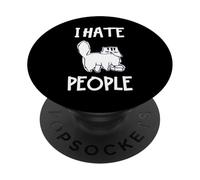 I Hate People Funny Cat PopSockets Adhesive PopGrip