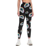 I Hate People Novelty Women's Yoga Pants Soft High Waist Leggings for Workout Running
