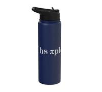 I Hate People Pi Day Meme Sarcastic Math Pun Stainless Steel Insulated Water Bottle