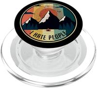 I Hate People Sarcasm Saying Peace Outdoors Nature Lover PopSockets PopGrip for MagSafe