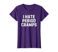 I Hate Period Cramps T-Shirt, Women, Purple, 3X-Large