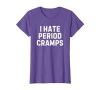 I Hate Period Cramps T-Shirt, Women, Purple Heather, Medium