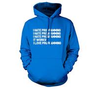 I Hate Programming Mens Womens Unisex Hoodie-XX-Large-Royal