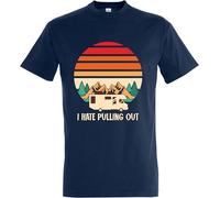 I Hate Pulling Out - Campervan - Funny Camping T-Shirt for Happy Campers, 8 Colour Options, Adventure Travel Tee for Men & Women, by Print Shirts (Navy, 2XL)