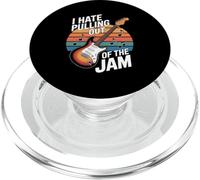 I Hate Pulling Out Of The Jam Retro Guitar Music PopSockets PopGrip for MagSafe