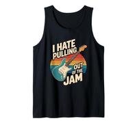 I Hate Pulling Out of The Jam Retro Guitar Tank Top