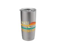 I Hate Pulling Out - Retro Boating Boat Motorboat Captain Stainless Steel Insulated Tumbler