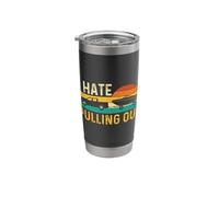 I Hate Pulling Out - Retro Boating Boat Motorboat Captain Stainless Steel Insulated Tumbler